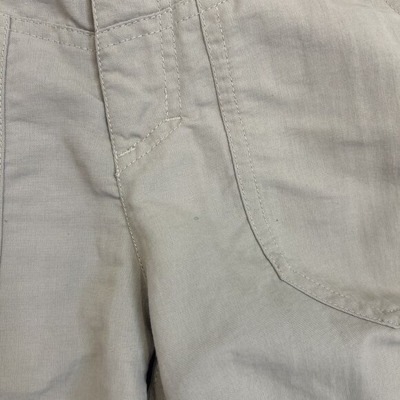 The North Face Shorts Womens 4 Beige Kahki Flap Pockets Outdoors Casual FS Chrty - Picture 10 of 13